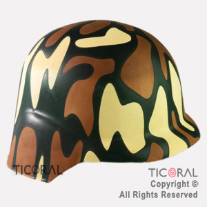 SOMBRERO CASCO MILITAR VERDOSO x 6